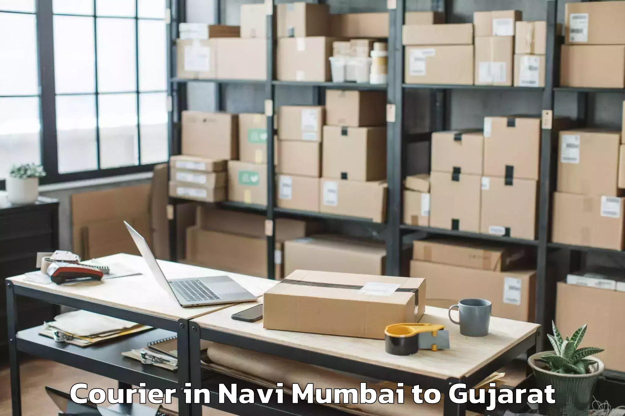 Quality Navi Mumbai to Tilakvada Courier